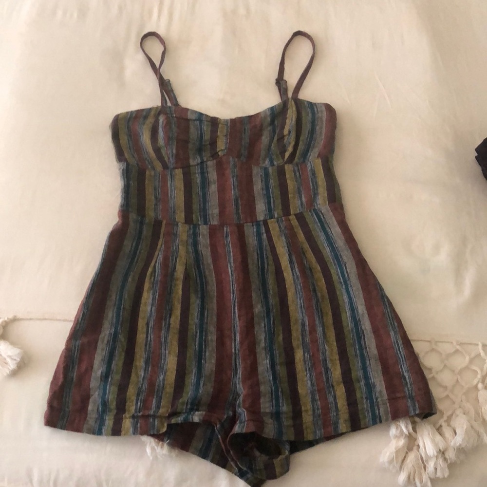 Vintage Striped Romper